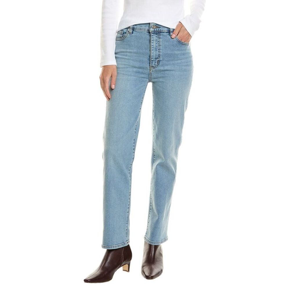 Frame Denim Womens Frame Le Sleek Ripple Straight Jean